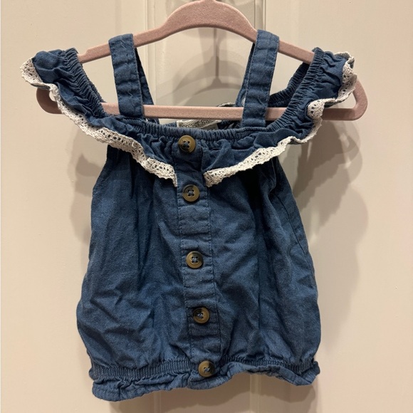 Forever Me 2T Girls Off the Shoulder Crop Top Tank Top Blouse - Picture 1 of 4